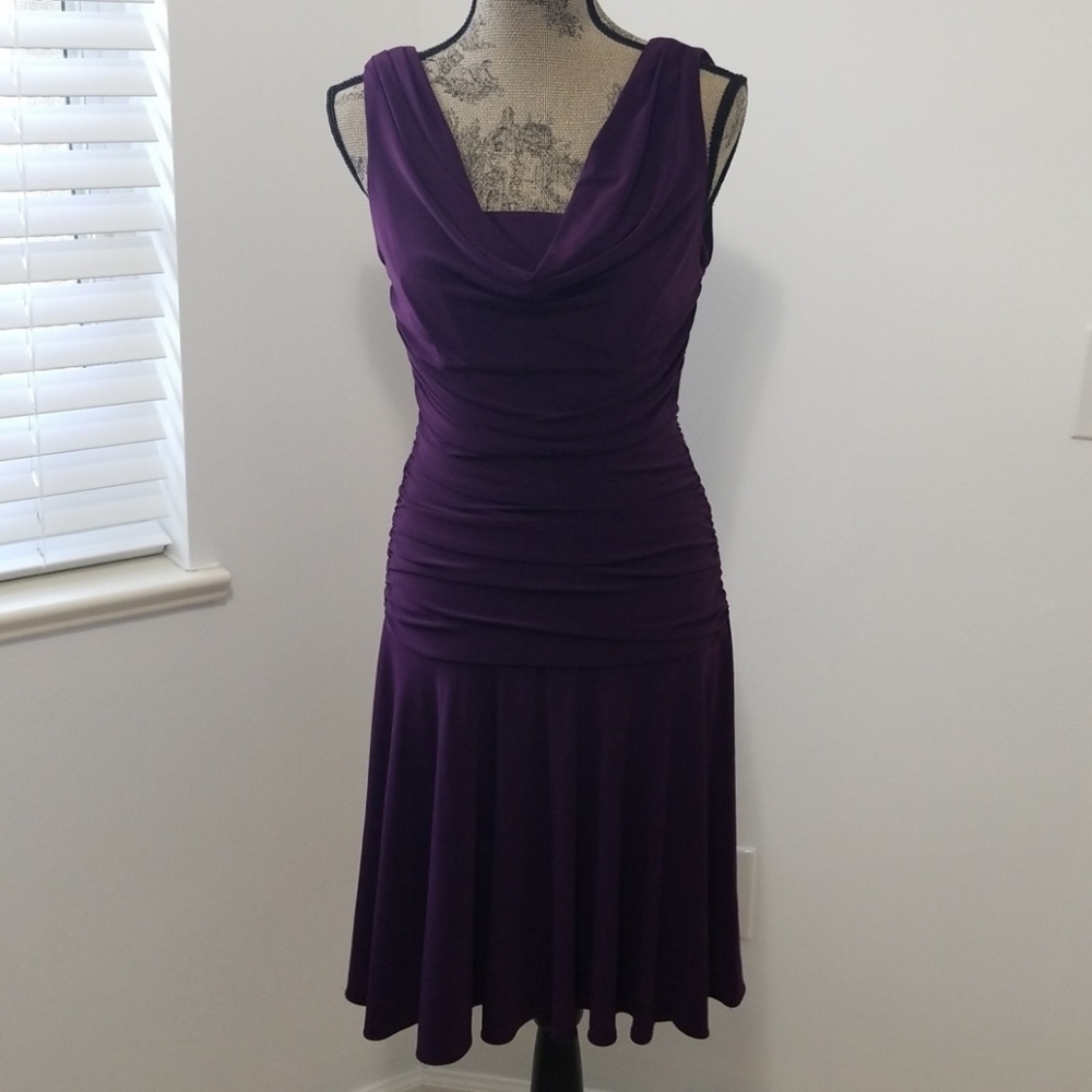 Eggplant colored Night Way collections dress